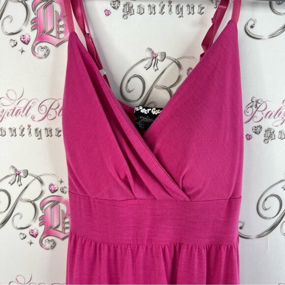 Planet Gold maxi dress long tank style sleeveless Vibrant Pink Maxi Dress - Picture 6 of 11